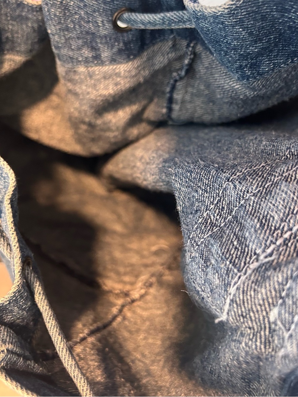 Jordache Denim Drawstring Backpack - Picture 14 of 14